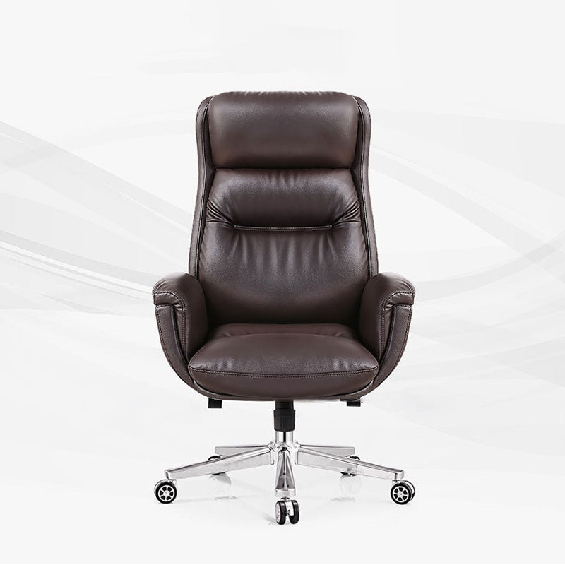 Contemporary PU Computer Chair High Back Swivel Managers Chair Clearhalo 'furn' 'furn_office_chair' 'Furniture' 'Office Chairs' 'Office Furniture' 'office_chair' 6232079