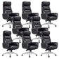 Contemporary PU Computer Chair High Back Swivel Managers Chair 8 Piece Set Clearhalo 'furn' 'furn_office_chair' 'Furniture' 'Office Chairs' 'Office Furniture' 'office_chair' 6232080