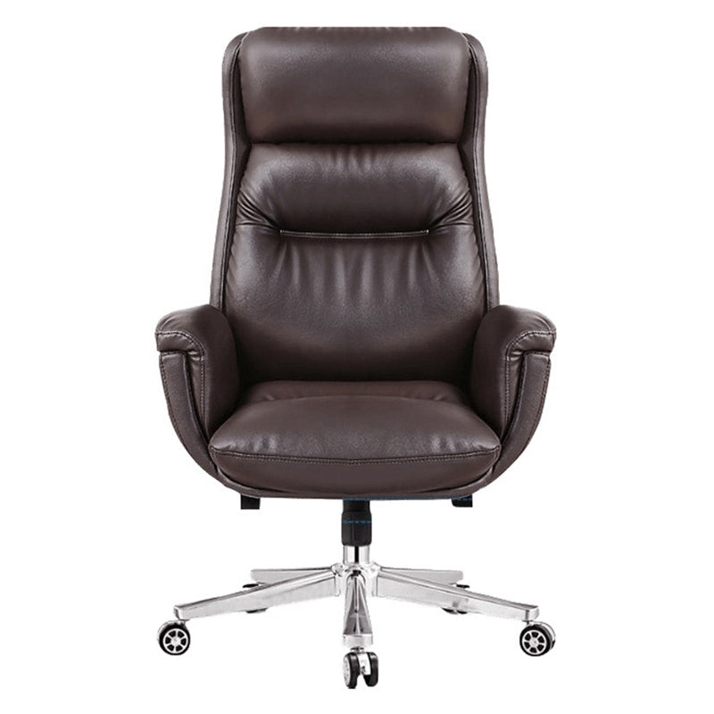 Contemporary PU Computer Chair High Back Swivel Managers Chair Clearhalo 'furn' 'furn_office_chair' 'Furniture' 'Office Chairs' 'Office Furniture' 'office_chair' 6232081