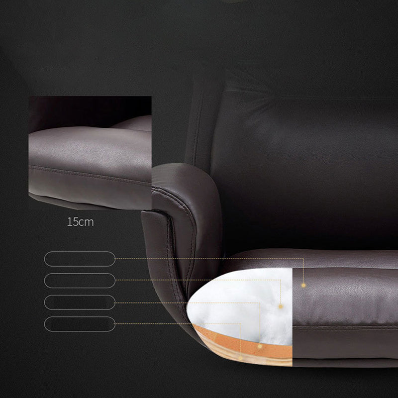 Contemporary PU Computer Chair High Back Swivel Managers Chair Clearhalo 'furn' 'furn_office_chair' 'Furniture' 'Office Chairs' 'Office Furniture' 'office_chair' 6232082