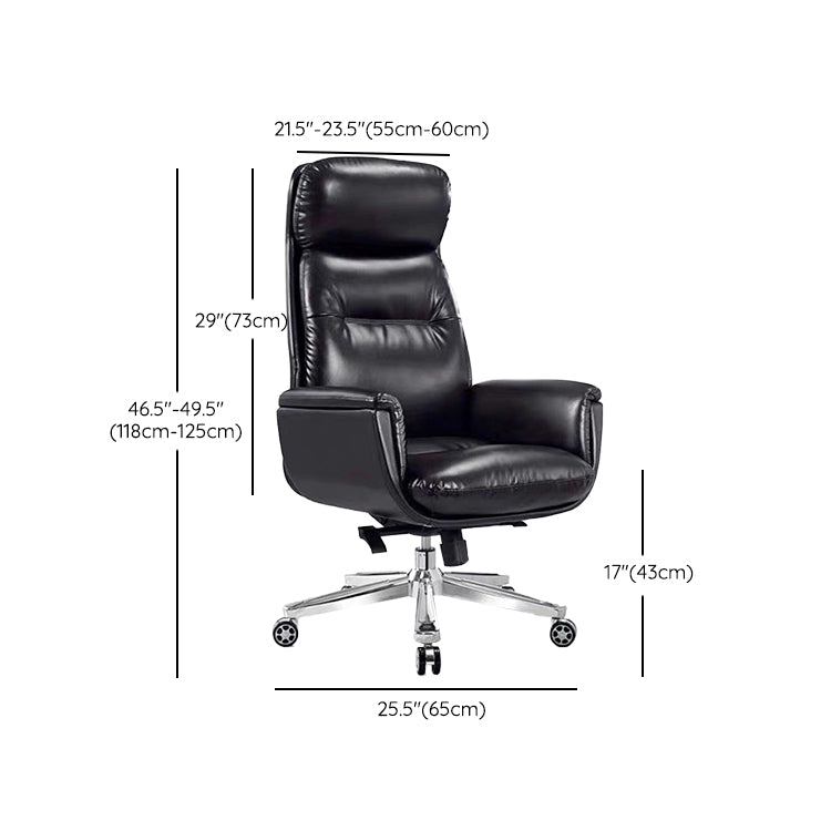 Contemporary PU Computer Chair High Back Swivel Managers Chair Clearhalo 'furn' 'furn_office_chair' 'Furniture' 'Office Chairs' 'Office Furniture' 'office_chair' 6232084