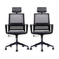 Fixed Arms Swivel Chair Modern Style Office Ergonomic Mesh Task Chair 2 Piece Set Star Base With Headrest Clearhalo 'furn' 'furn_office_chair' 'Furniture' 'Office Chairs' 'Office Furniture' 'office_chair' 6232102