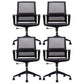 Fixed Arms Swivel Chair Modern Style Office Ergonomic Mesh Task Chair 4 Piece Set Star Base Without Headrest Clearhalo 'furn' 'furn_office_chair' 'Furniture' 'Office Chairs' 'Office Furniture' 'office_chair' 6232114