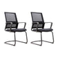 Fixed Arms Swivel Chair Modern Style Office Ergonomic Mesh Task Chair 2 Piece Set Arch Without Headrest Clearhalo 'furn' 'furn_office_chair' 'Furniture' 'Office Chairs' 'Office Furniture' 'office_chair' 6232117