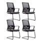 Fixed Arms Swivel Chair Modern Style Office Ergonomic Mesh Task Chair 4 Piece Set Arch Without Headrest Clearhalo 'furn' 'furn_office_chair' 'Furniture' 'Office Chairs' 'Office Furniture' 'office_chair' 6232118