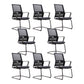 Fixed Arms Swivel Chair Modern Style Office Ergonomic Mesh Task Chair 8 Piece Set Arch Without Headrest Clearhalo 'furn' 'furn_office_chair' 'Furniture' 'Office Chairs' 'Office Furniture' 'office_chair' 6232120