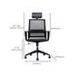 Fixed Arms Swivel Chair Modern Style Office Ergonomic Mesh Task Chair Clearhalo 'furn' 'furn_office_chair' 'Furniture' 'Office Chairs' 'Office Furniture' 'office_chair' 6232121