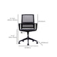 Fixed Arms Swivel Chair Modern Style Office Ergonomic Mesh Task Chair Clearhalo 'furn' 'furn_office_chair' 'Furniture' 'Office Chairs' 'Office Furniture' 'office_chair' 6232122