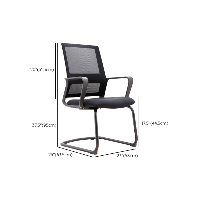 Fixed Arms Swivel Chair Modern Style Office Ergonomic Mesh Task Chair Clearhalo 'furn' 'furn_office_chair' 'Furniture' 'Office Chairs' 'Office Furniture' 'office_chair' 6232123