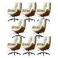 29" Wide Contemporary Managers Chair Yellow Leather Executive Chair 8 Piece Set Clearhalo 'furn' 'furn_office_chair' 'Furniture' 'Office Chairs' 'Office Furniture' 'office_chair' 6232130