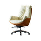 29" Wide Contemporary Managers Chair Yellow Leather Executive Chair Clearhalo 'furn' 'furn_office_chair' 'Furniture' 'Office Chairs' 'Office Furniture' 'office_chair' 6232132