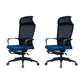 Modern High Back Desk Chair Swivel Mesh Chair with Fixed Arms Blue 2 Piece Set Clearhalo 'furn' 'furn_office_chair' 'Furniture' 'Office Chairs' 'Office Furniture' 'office_chair' 6232159