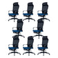 Modern High Back Desk Chair Swivel Mesh Chair with Fixed Arms Blue 8 Piece Set Clearhalo 'furn' 'furn_office_chair' 'Furniture' 'Office Chairs' 'Office Furniture' 'office_chair' 6232162