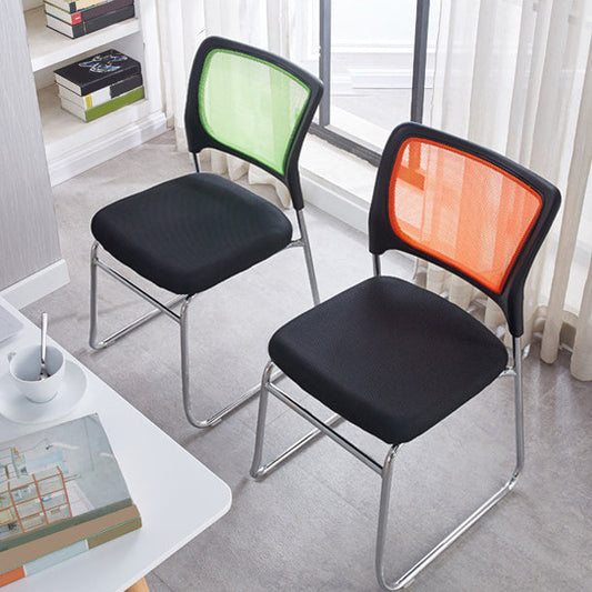 Silla de malla de escritorio moderna silla de computadora a mitad de silla sin brazo