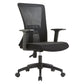Fixed Arms Office Chair Microfiber Desk High Back Chair Wheels Ergonomic 1 Piece Black Clearhalo 'furn' 'furn_office_chair' 'Furniture' 'Office Chairs' 'Office Furniture' 'office_chair' 6232276