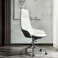 Faux Leather Office Chair Contemporary Nylon Desk Chair in White Clearhalo 'furn' 'furn_office_chair' 'Furniture' 'Office Chairs' 'Office Furniture' 'office_chair' 6232292