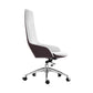 Faux Leather Office Chair Contemporary Nylon Desk Chair in White Clearhalo 'furn' 'furn_office_chair' 'Furniture' 'Office Chairs' 'Office Furniture' 'office_chair' 6232294