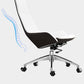 Faux Leather Office Chair Contemporary Nylon Desk Chair in White Clearhalo 'furn' 'furn_office_chair' 'Furniture' 'Office Chairs' 'Office Furniture' 'office_chair' 6232296