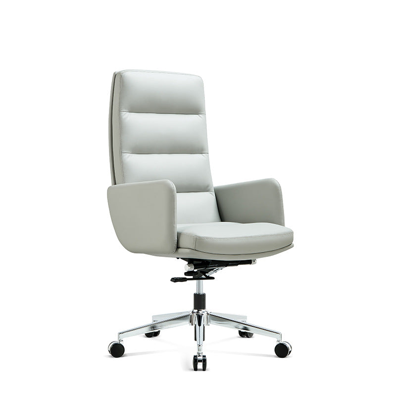 Chaise de direction contemporaine à dossier haut, chaise pivotante exécutive