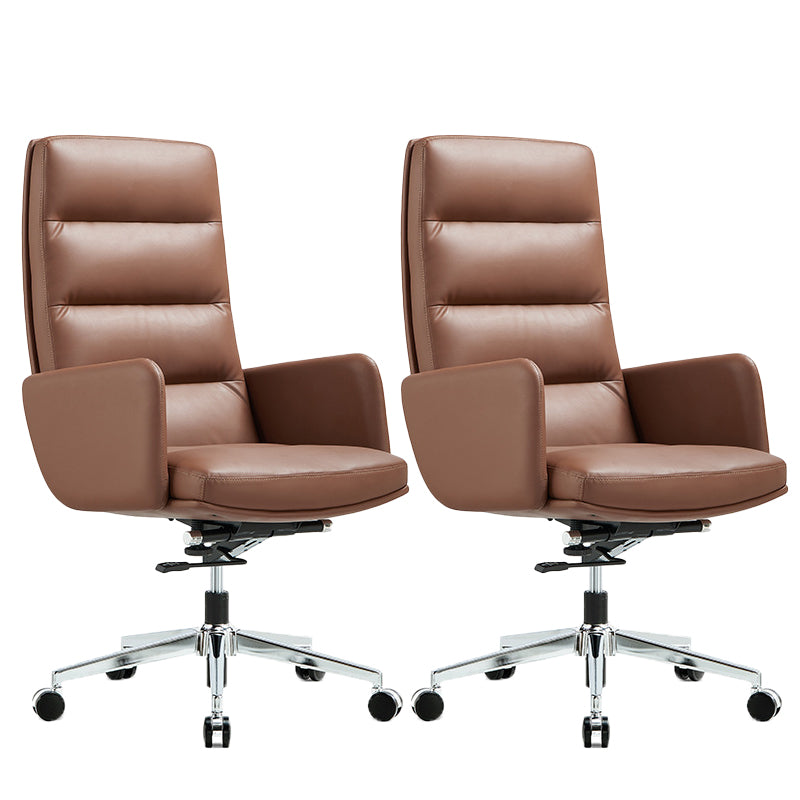 Chaise de direction contemporaine à dossier haut, chaise pivotante exécutive