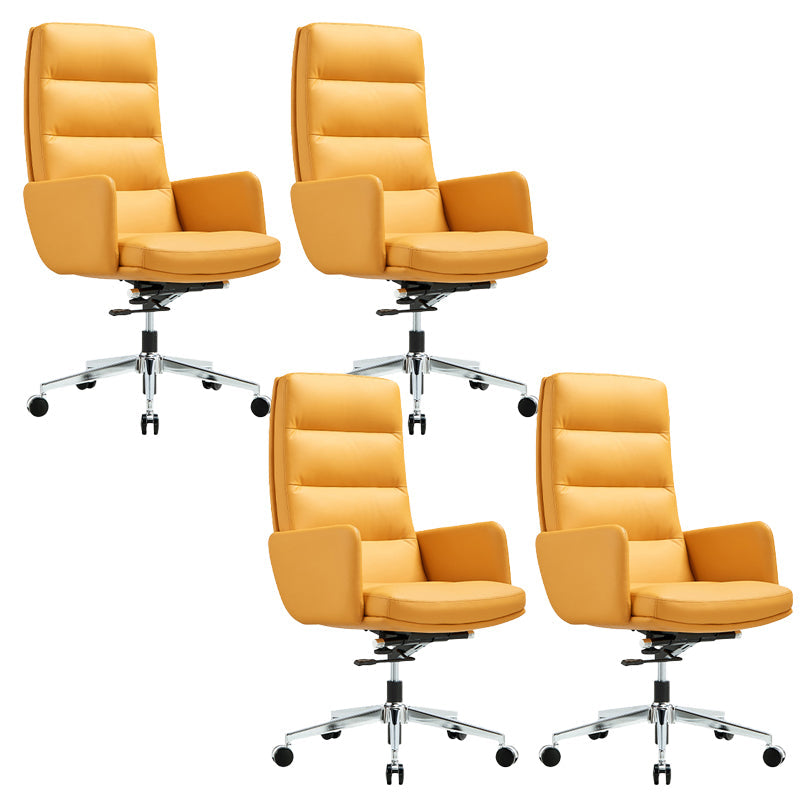 Chaise de direction contemporaine à dossier haut, chaise pivotante exécutive