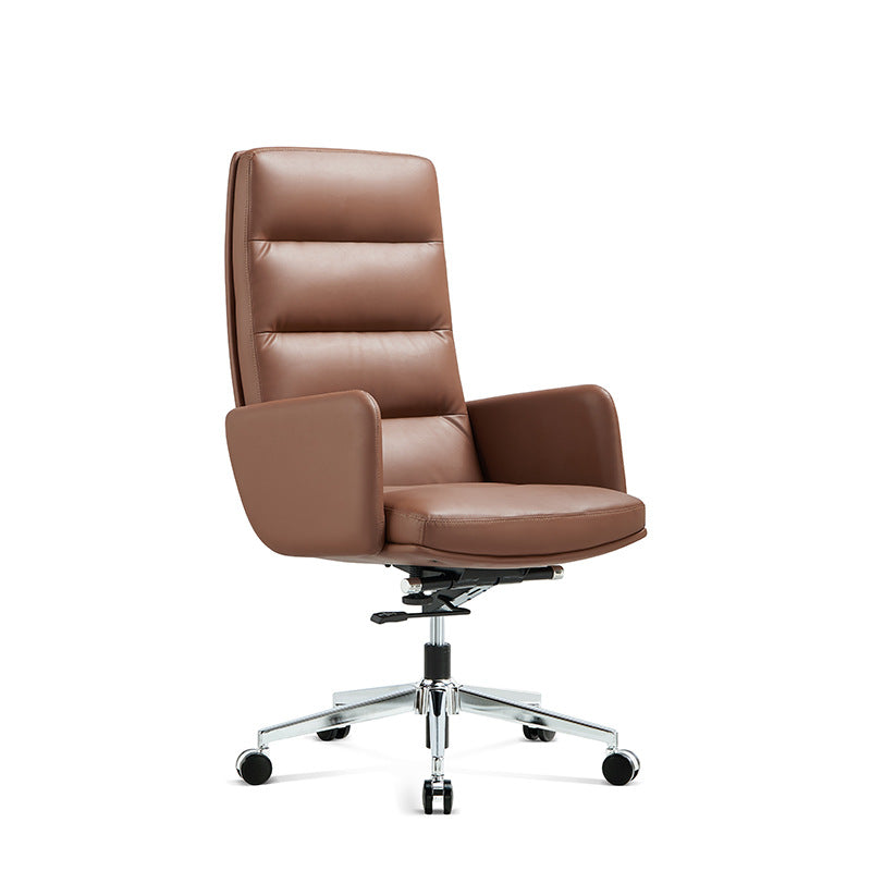 Chaise de direction contemporaine à dossier haut, chaise pivotante exécutive