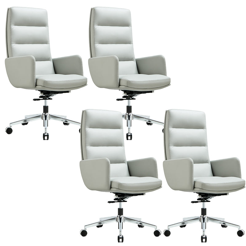 Chaise de direction contemporaine à dossier haut, chaise pivotante exécutive