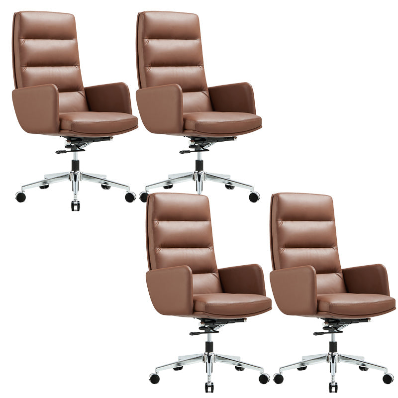 Chaise de direction contemporaine à dossier haut, chaise pivotante exécutive