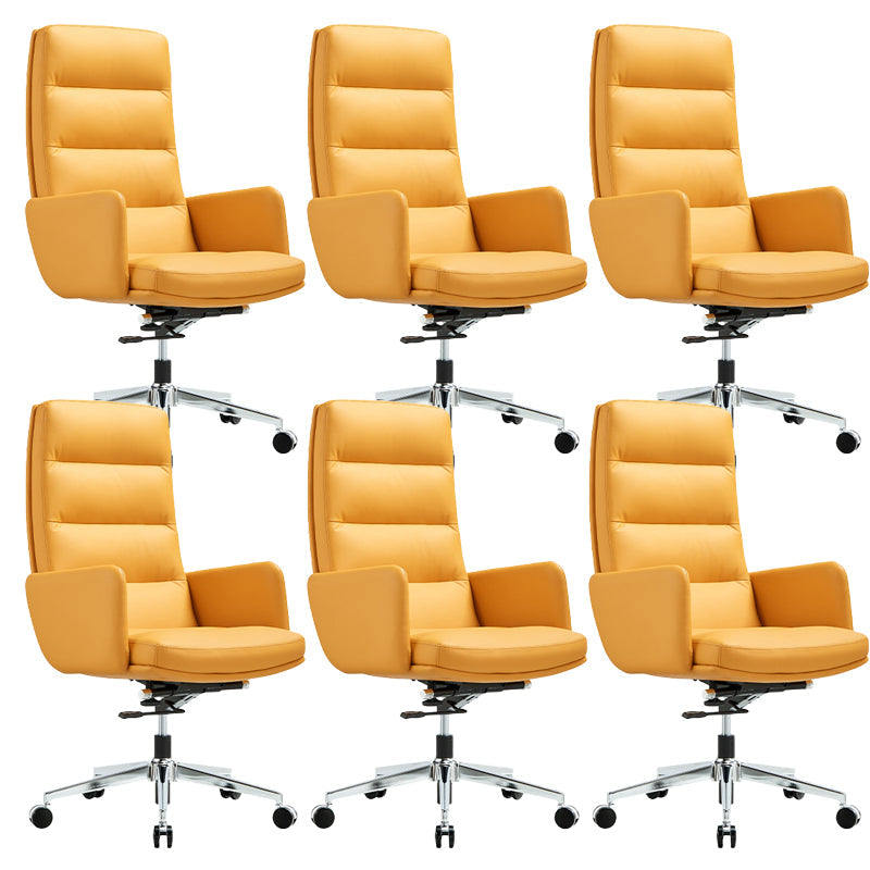 Chaise de direction contemporaine à dossier haut, chaise pivotante exécutive