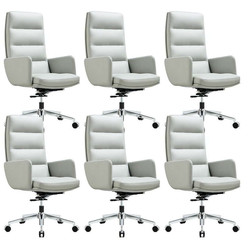 Chaise de direction contemporaine à dossier haut, chaise pivotante exécutive