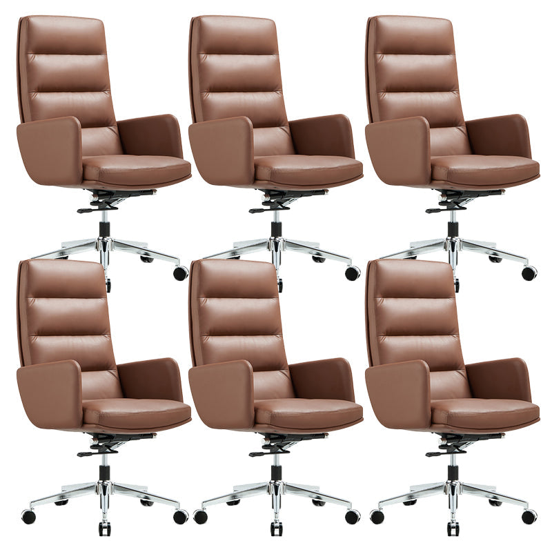 Chaise de direction contemporaine à dossier haut, chaise pivotante exécutive