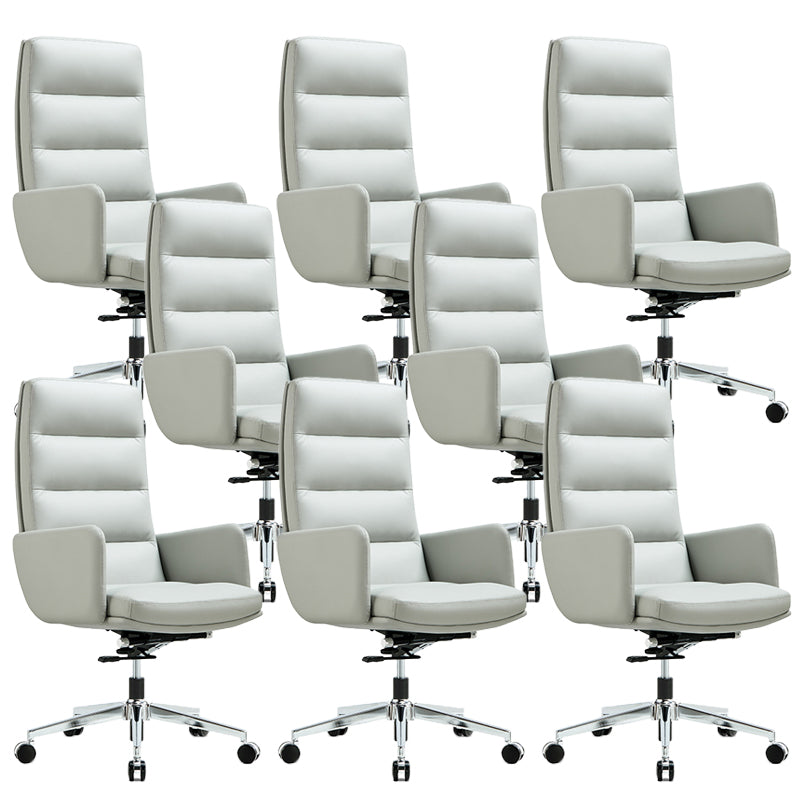 Chaise de direction contemporaine à dossier haut, chaise pivotante exécutive