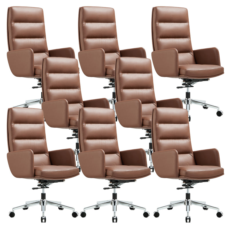 Chaise de direction contemporaine à dossier haut, chaise pivotante exécutive