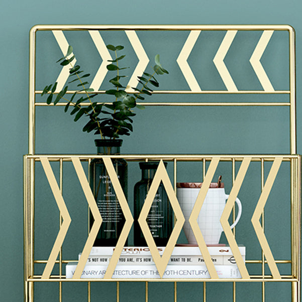 Contemporary Bookshelf Metal Vertical Shelf Bookcase for Living Room Clearhalo 'Bookcases' 'furn' 'furn_bookcases' 'Furniture' 'Office Furniture' 6232510