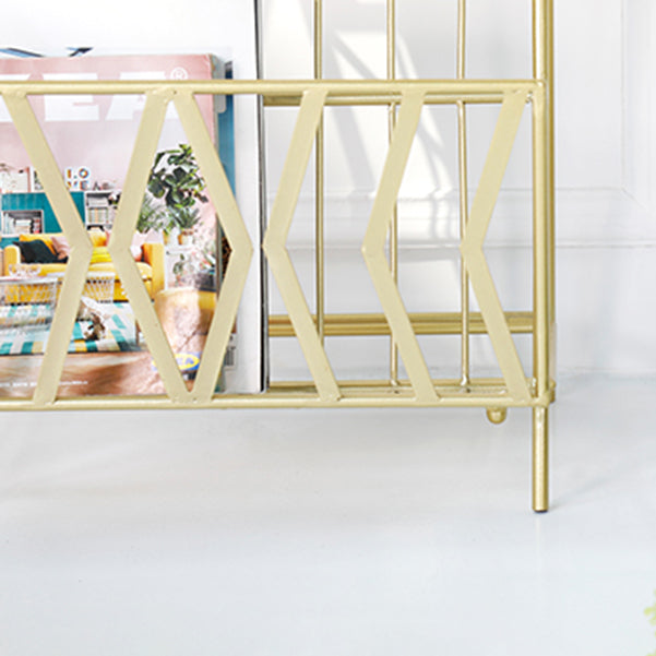 Contemporary Bookshelf Metal Vertical Shelf Bookcase for Living Room Clearhalo 'Bookcases' 'furn' 'furn_bookcases' 'Furniture' 'Office Furniture' 6232511