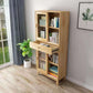 Wooden Modern Bookcase Standard Natural Closed Back Bookshelf with Shelves 24.8"L x 11.8"W x 53.5"H Clearhalo 'Bookcases' 'furn' 'furn_bookcases' 'Furniture' 'Office Furniture' 6232557
