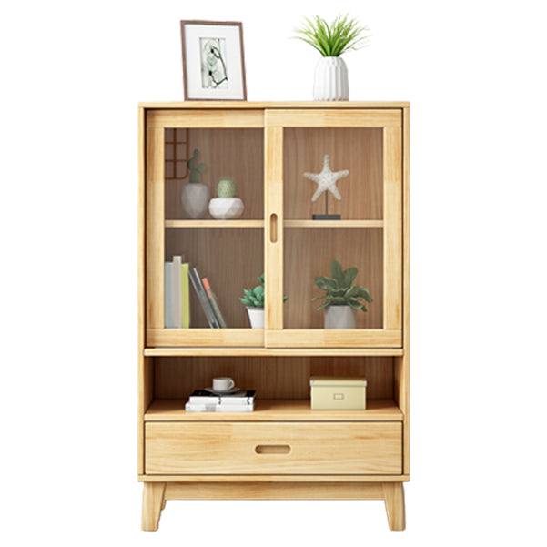 Wooden Modern Bookcase Standard Natural Closed Back Bookshelf with Shelves Clearhalo 'Bookcases' 'furn' 'furn_bookcases' 'Furniture' 'Office Furniture' 6232558