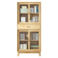 Wooden Modern Bookcase Standard Natural Closed Back Bookshelf with Shelves Clearhalo 'Bookcases' 'furn' 'furn_bookcases' 'Furniture' 'Office Furniture' 6232564