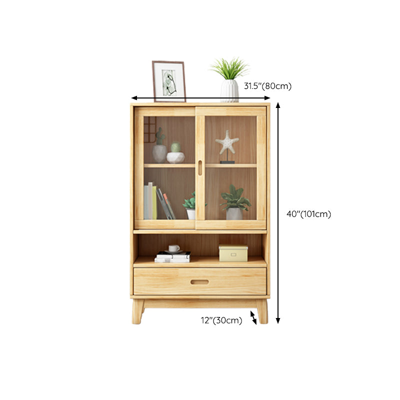 Wooden Modern Bookcase Standard Natural Closed Back Bookshelf with Shelves Clearhalo 'Bookcases' 'furn' 'furn_bookcases' 'Furniture' 'Office Furniture' 6232568