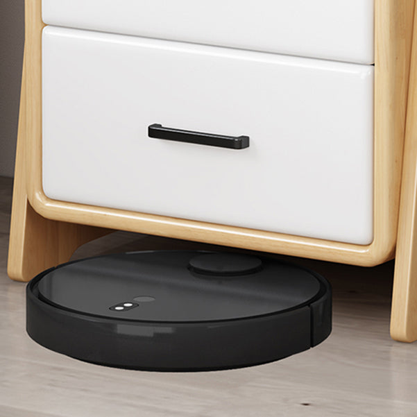 Ladder Bookcase Contemporary Wooden 2 Shelves Bookshelf with Drawers