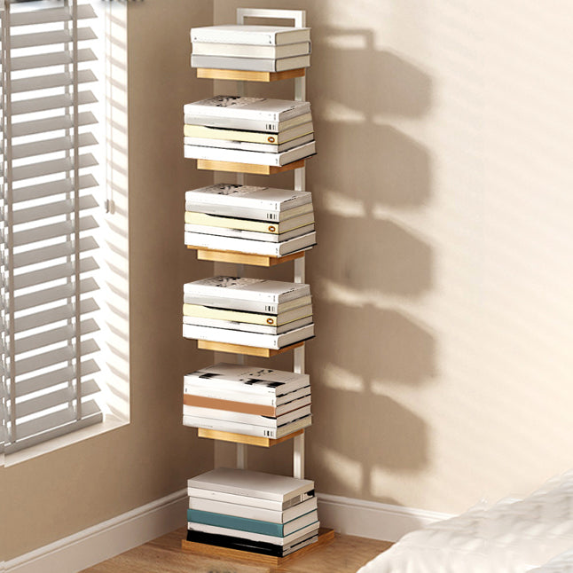 Modern Shelf Bookcase Engineered Wood Open Back Bookshelf for Living Room