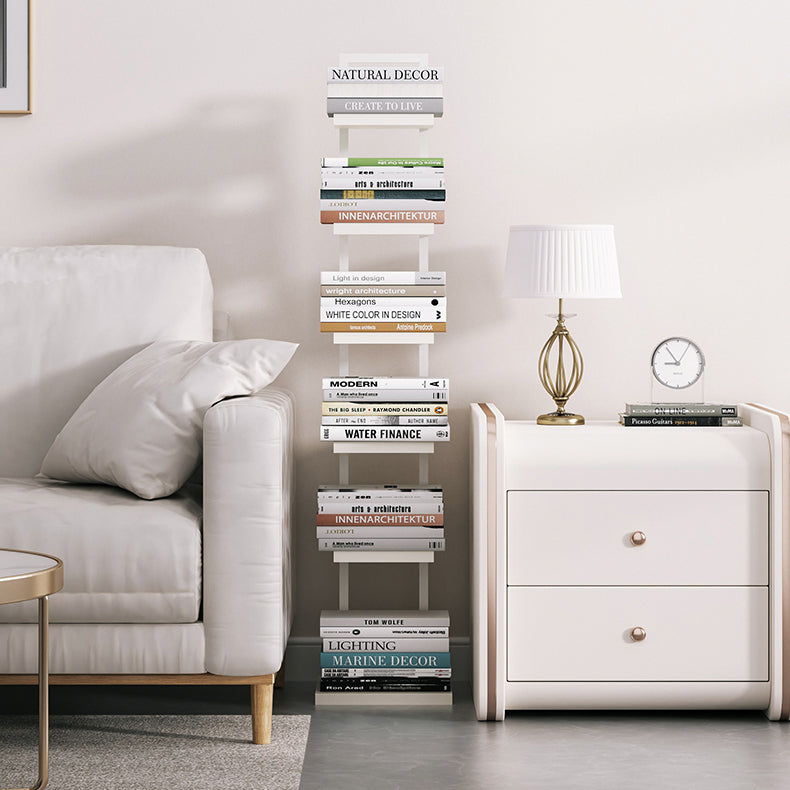 Modern Shelf Bookcase Engineered Wood Open Back Bookshelf for Living Room