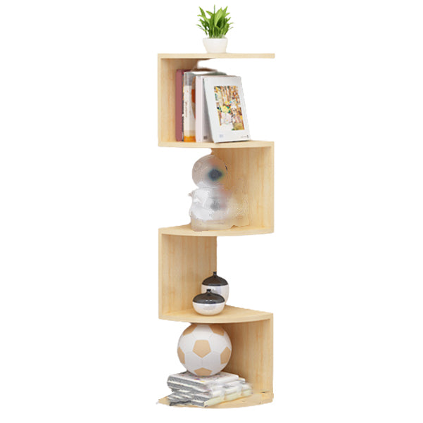Modern Pine Bookcase Wall Mounted Book Shelf for Living Room Natural Clearhalo 'Bookcases' 'furn' 'furn_bookcases' 'Furniture' 'Office Furniture' 6232707