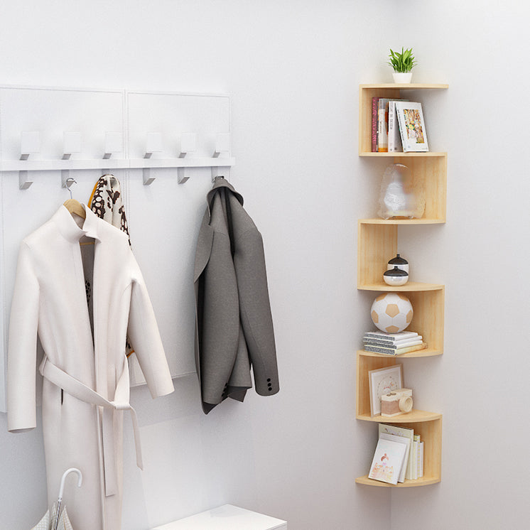 Modern Pine Bookcase Wall Mounted Book Shelf for Living Room Clearhalo 'Bookcases' 'furn' 'furn_bookcases' 'Furniture' 'Office Furniture' 6232716