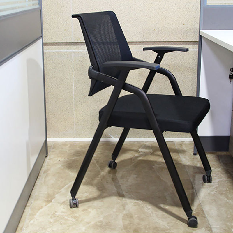 Contemporary Microfiber Arm Chair Conference Mid-Back Office Chair Clearhalo 'furn' 'furn_office_chair' 'Furniture' 'Office Chairs' 'Office Furniture' 'office_chair' 6232727