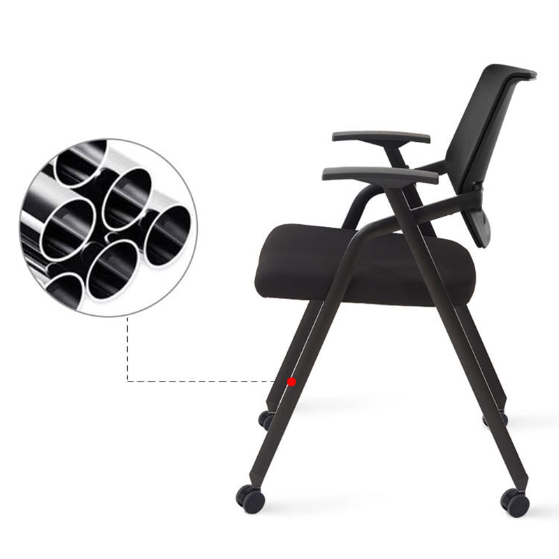 Contemporary Microfiber Arm Chair Conference Mid-Back Office Chair Clearhalo 'furn' 'furn_office_chair' 'Furniture' 'Office Chairs' 'Office Furniture' 'office_chair' 6232738