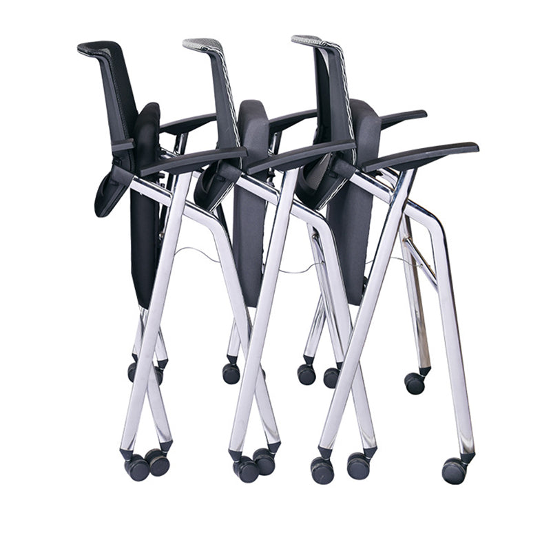 Contemporary Microfiber Arm Chair Conference Mid-Back Office Chair Clearhalo 'furn' 'furn_office_chair' 'Furniture' 'Office Chairs' 'Office Furniture' 'office_chair' 6232740