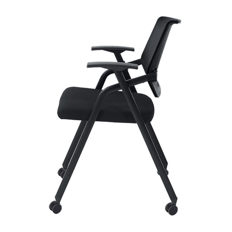 Contemporary Microfiber Arm Chair Conference Mid-Back Office Chair Clearhalo 'furn' 'furn_office_chair' 'Furniture' 'Office Chairs' 'Office Furniture' 'office_chair' 6232743