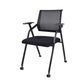 Contemporary Microfiber Arm Chair Conference Mid-Back Office Chair Matte Black 1 Piece Black Clearhalo 'furn' 'furn_office_chair' 'Furniture' 'Office Chairs' 'Office Furniture' 'office_chair' 6232744