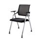 Contemporary Microfiber Arm Chair Conference Mid-Back Office Chair Matte Black 1 Piece Silver Clearhalo 'furn' 'furn_office_chair' 'Furniture' 'Office Chairs' 'Office Furniture' 'office_chair' 6232750
